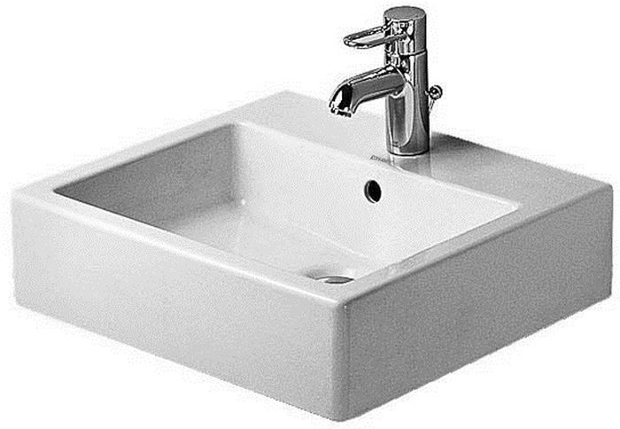 Duravit Vero lavabo 50x47 cm rettangolare a parete-da mobile bianco 04545000271