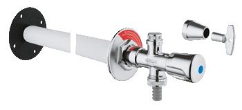 Grohe rubinetto d'arresto a parete StarLight Chrome 41208000
