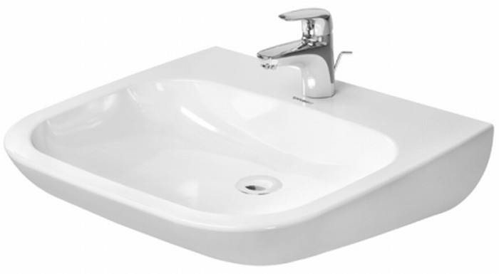 Duravit Med lavabo 60x55.5 cm rettangolare a parete per disabili bianco 23136000002