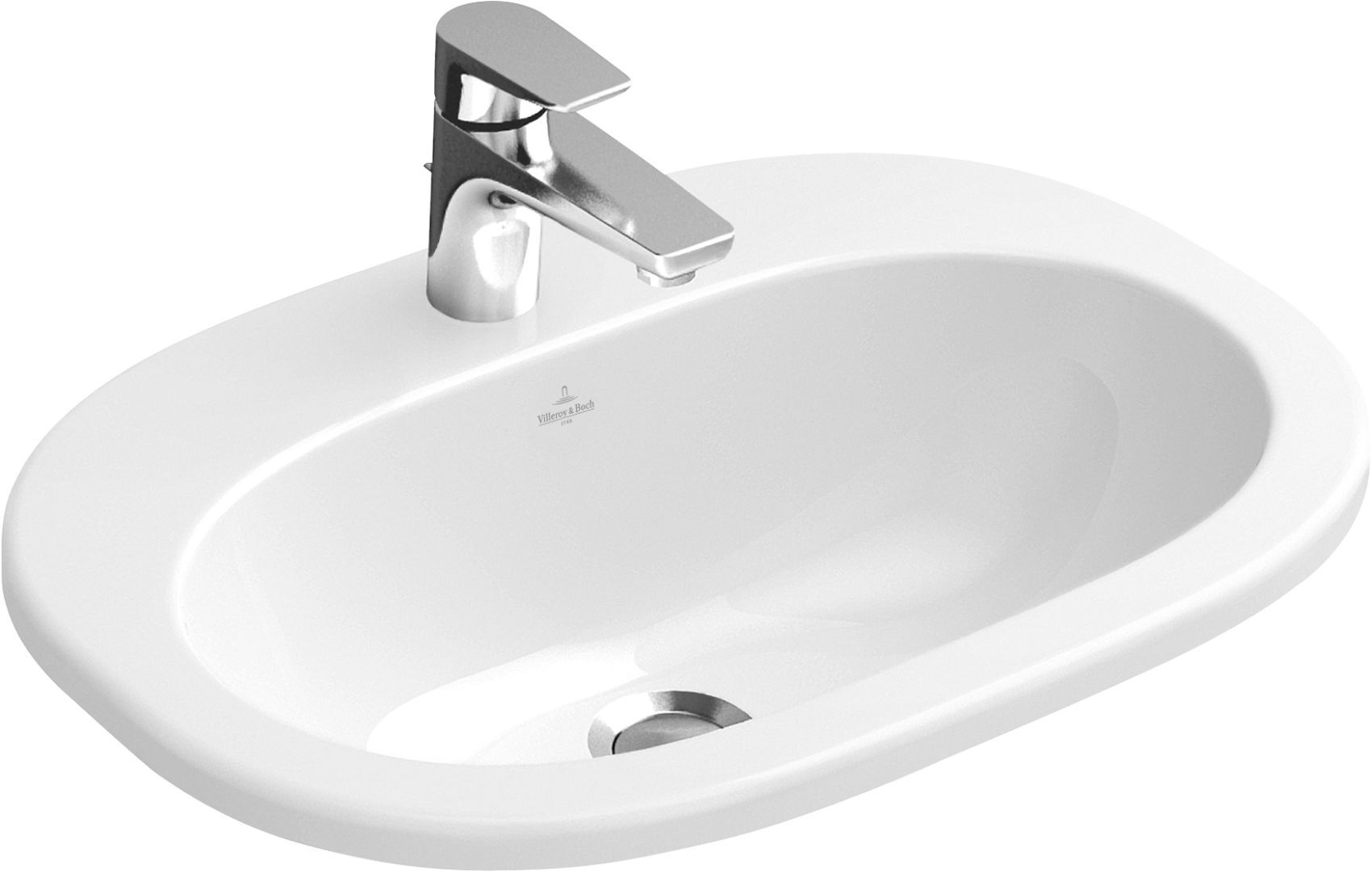Villeroy & Boch O.Novo lavabo 56x40.5 cm ovale da incasso bianco 416156R1