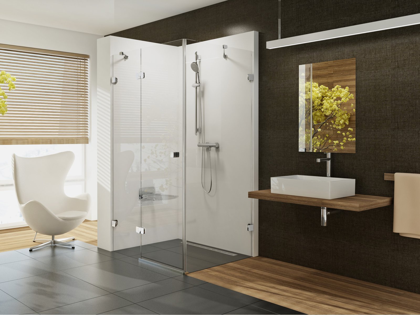 Ravak Brillant box doccia 120x80 cm rettangolare cromo lucida/vetro trasparente 0ULG4A00Z1