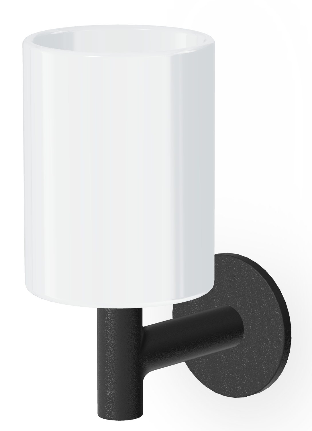 Zucchetti Pan bicchiere per lavarsi i denti bianco-nero ZAC613.N1