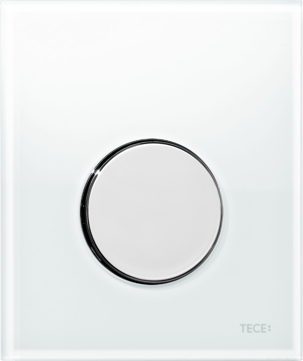 Tece Loop placca di comando per orinatoio cromo lucido-bianco 9.242.660