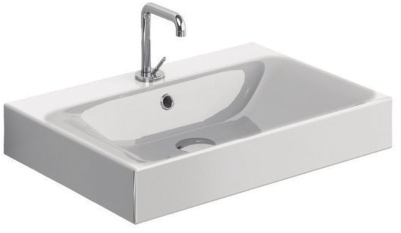 Kerasan Cento lavabo 60x45 cm rettangolare a parete-da appoggio bianco 353101