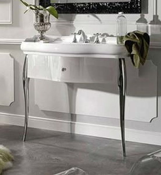 Kerasan Retro armadietto 90x40x77 cm sottolavabo a terra bianco 7363K7