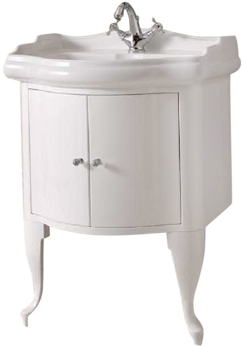 Kerasan Retro armadietto 58.5x52x77 cm sottolavabo a terra bianco 7361K5