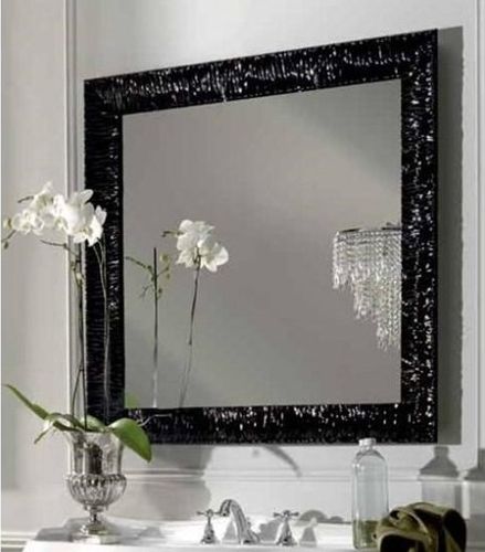 Kerasan Retro specchio 100x100 cm quadrata nero 736401