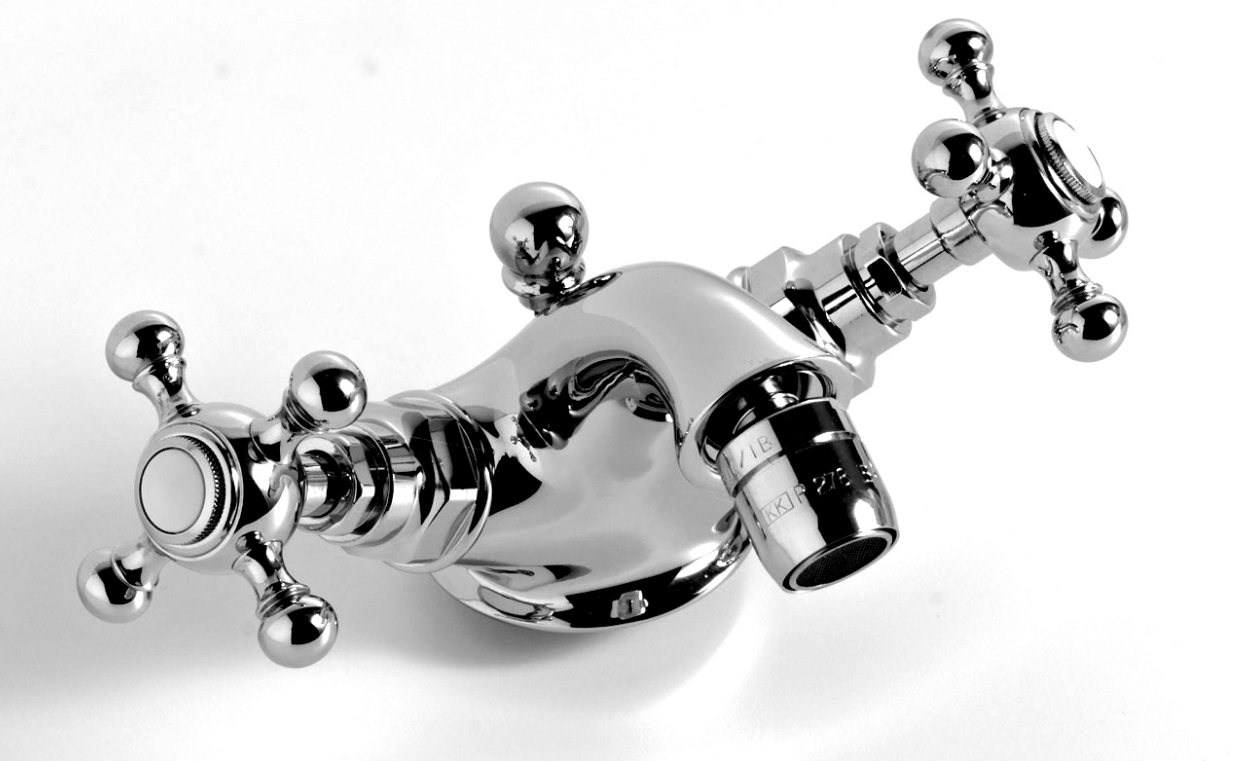 Kerasan Retro rubinetto per bidet verticale cromo 739090