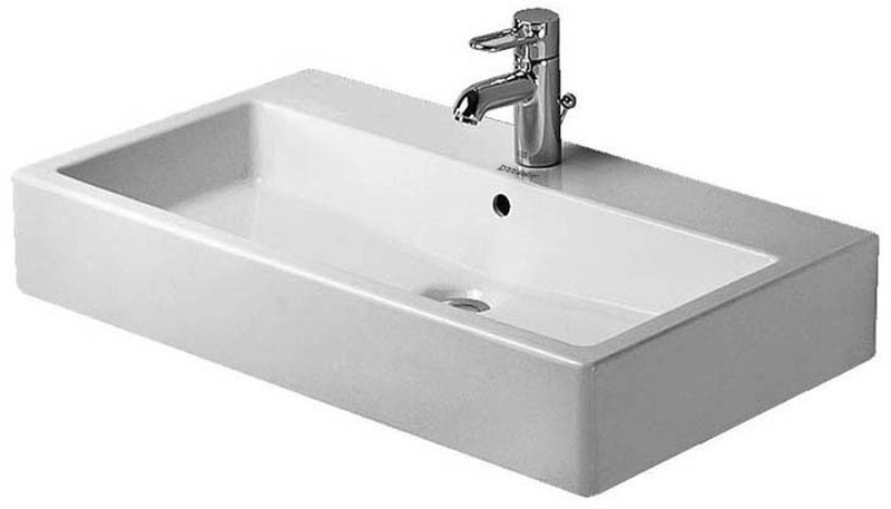 Duravit Vero lavabo 70x47 cm rettangolare a parete-da mobile bianco 04547000271