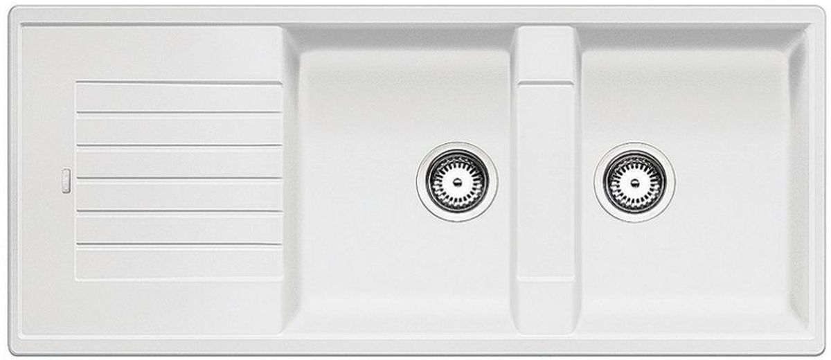 Blanco Zia 8 S lavello in granito 116x50 cm bianco 515597