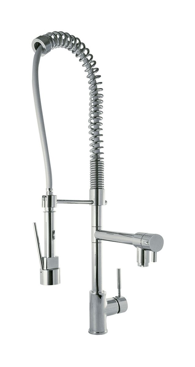 Tres Selection rubinetto da cucina verticale cromo 130495
