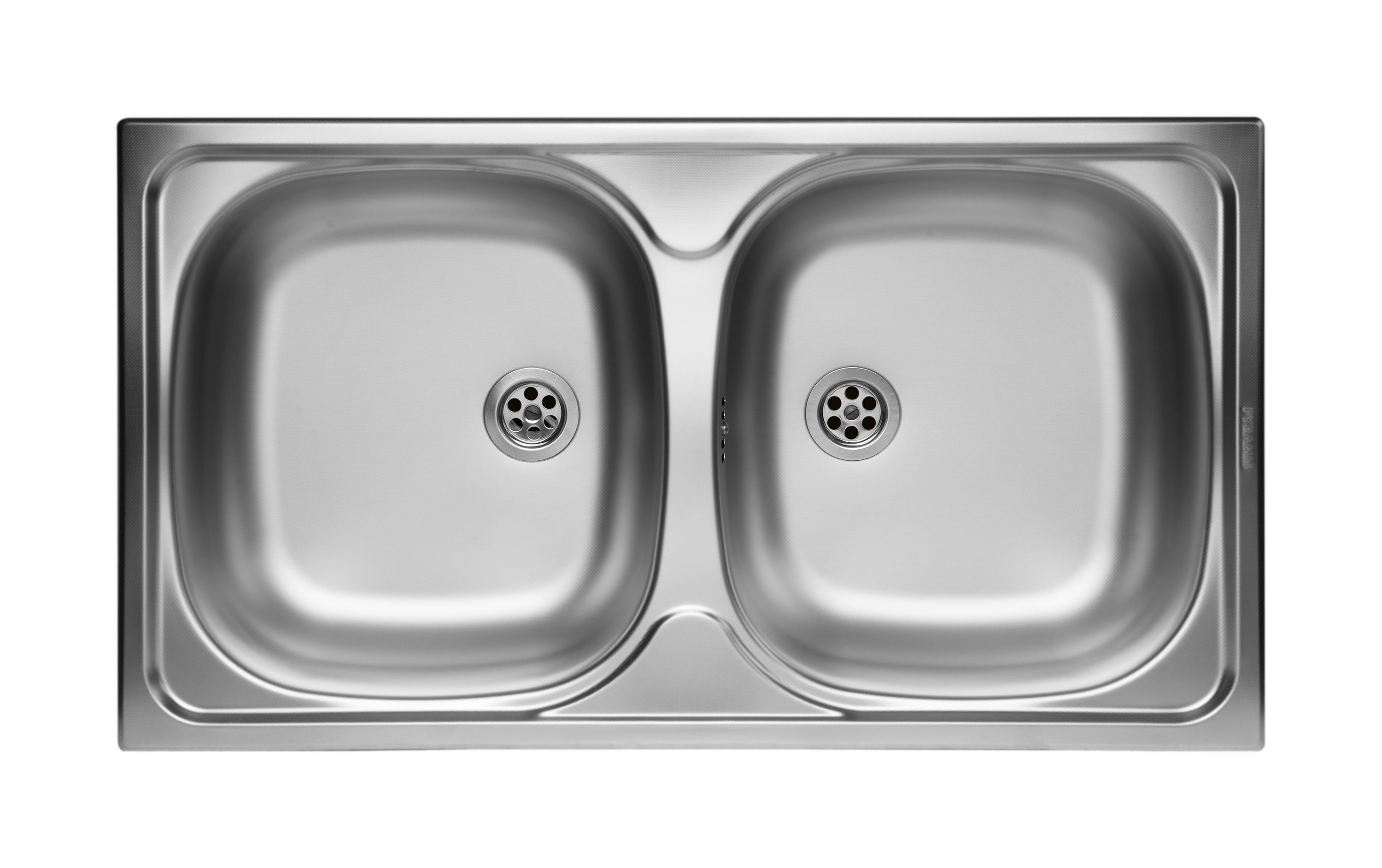 Pyramis Basic lavello in acciaio 78x43.5 cm 100125101