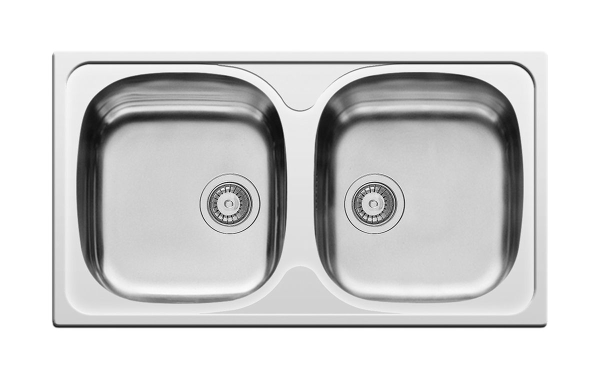 Pyramis Basic lavello in acciaio 78x43.5 cm 100138901