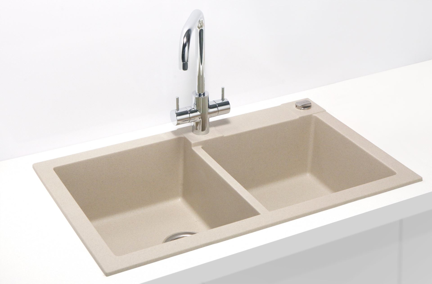 Alveus Rock lavello in granito 78x48 cm beige 1219022