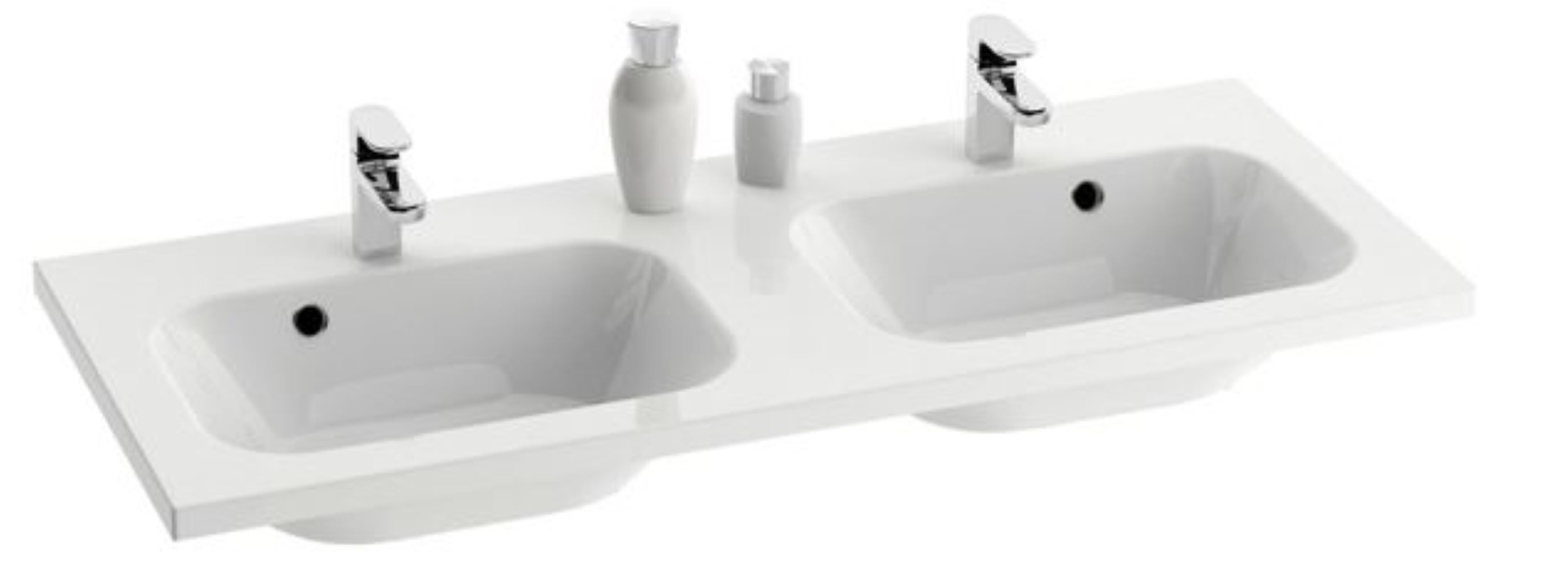 Ravak Chrome lavabo 120x49 cm rettangolare da mobile bianco XJG01112000