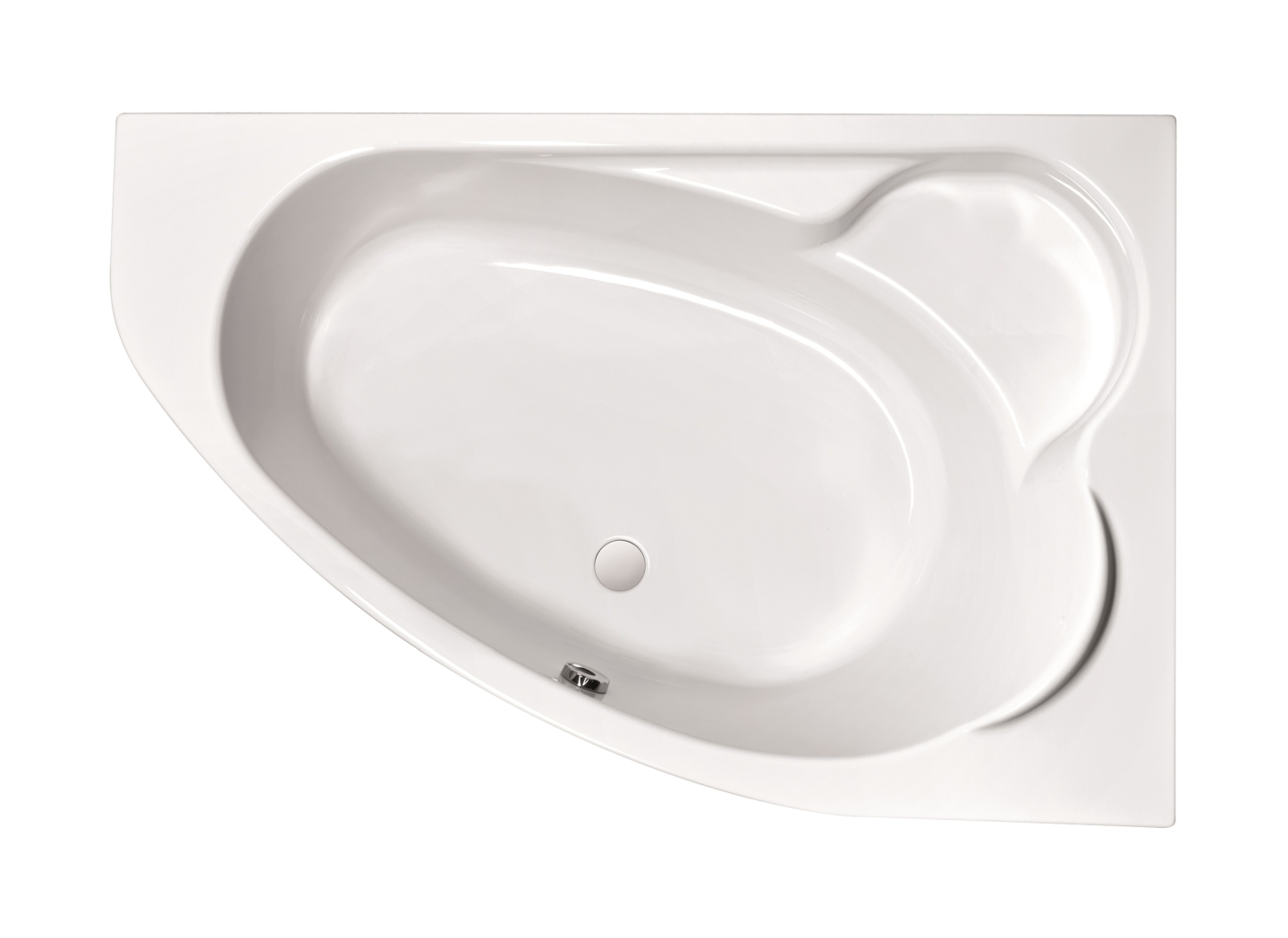 Cersanit Kaliope vasca da bagno angolare 170x110 cm destra bianco S301-115
