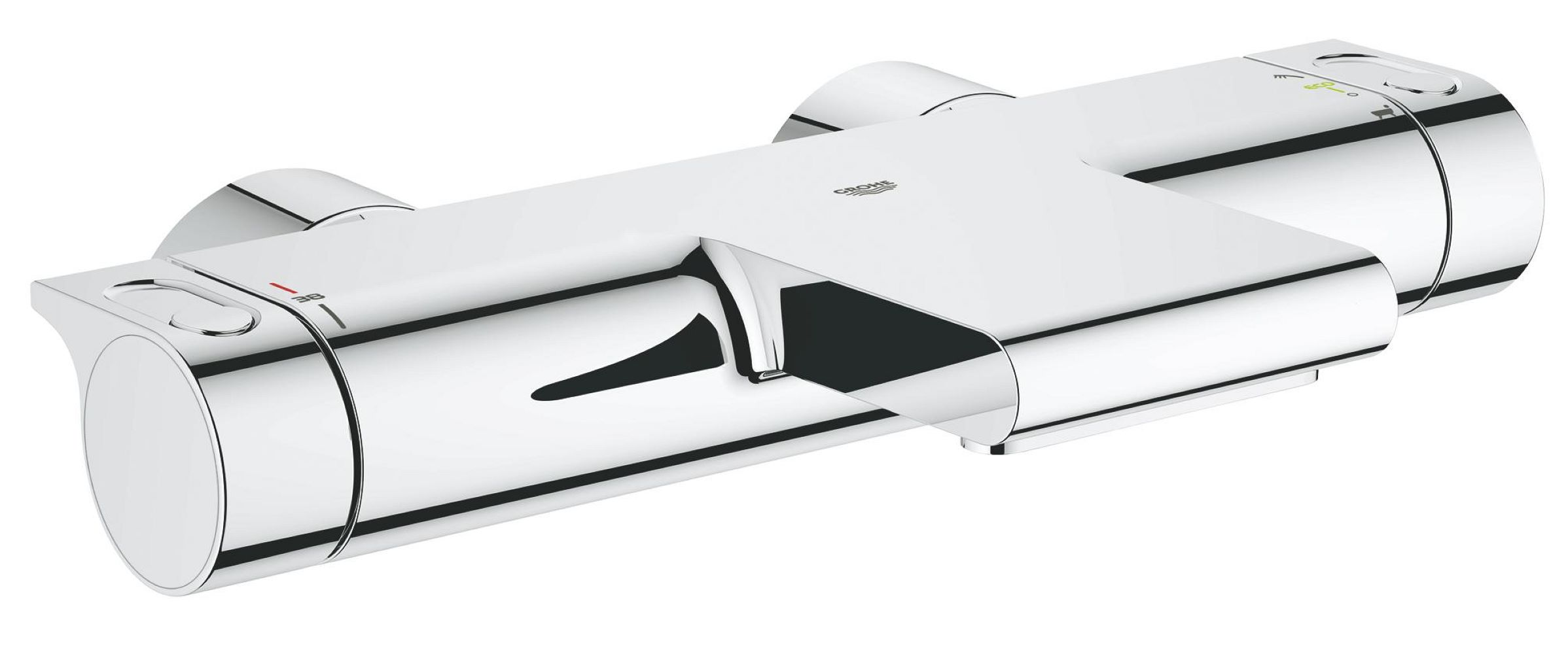 Grohe Grohtherm rubinetto per vasca e doccia a parete con termostato cromo 34174001