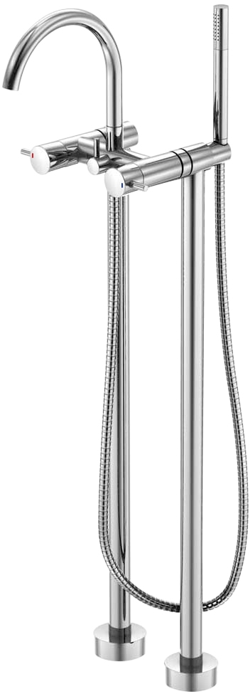 Steinberg 100 rubinetto per vasca e doccia a terra cromo 1001162