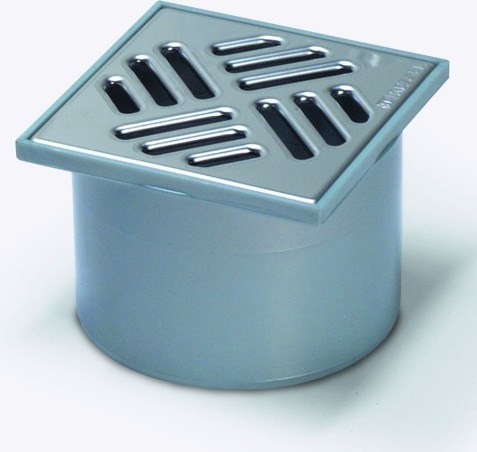 Kessel Standard scarico per doccia 10 cm acciaio 27165