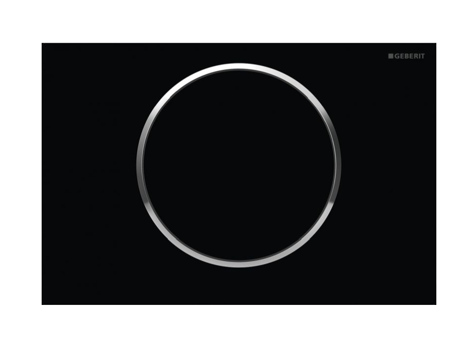 Geberit Sigma placca di comando per WC cromo lucido-nero 115.758.KM.5