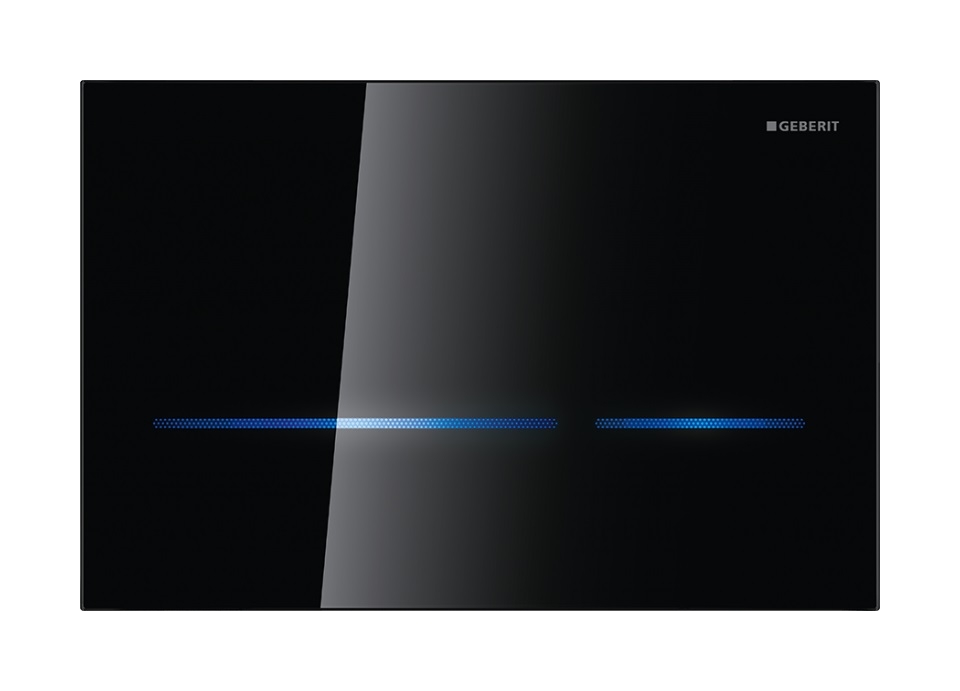 Geberit Sigma80 zestaw uruchamiający WC elektroniczny szkło czarne 116.091.SG.1