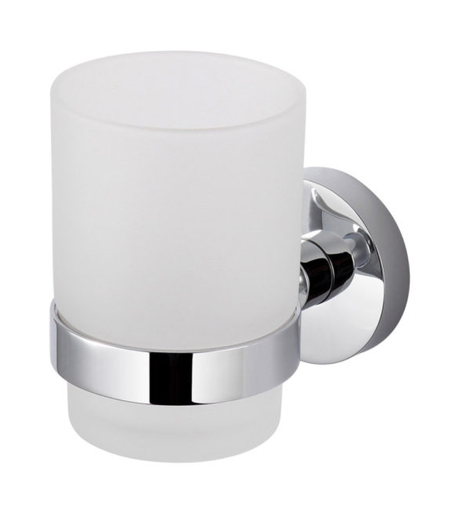 Stella Classic bicchiere per lavarsi i denti bianco-cromo 07.411