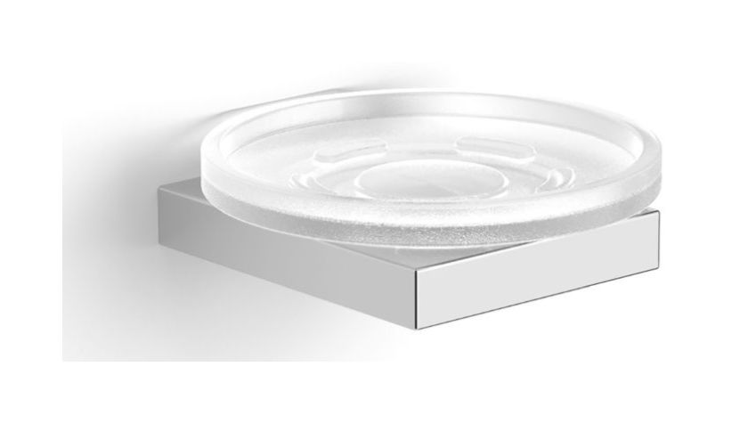 Stella Kobe portasapone a parete cromo-bianco 05.420