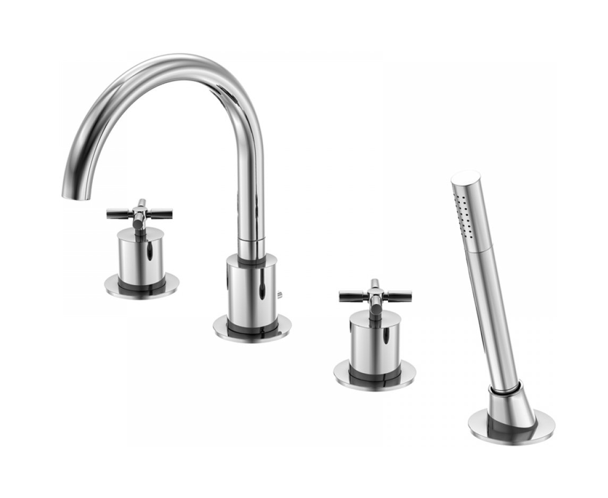 Steinberg 250 rubinetto per vasca e doccia bordo vasca cromo 2502400