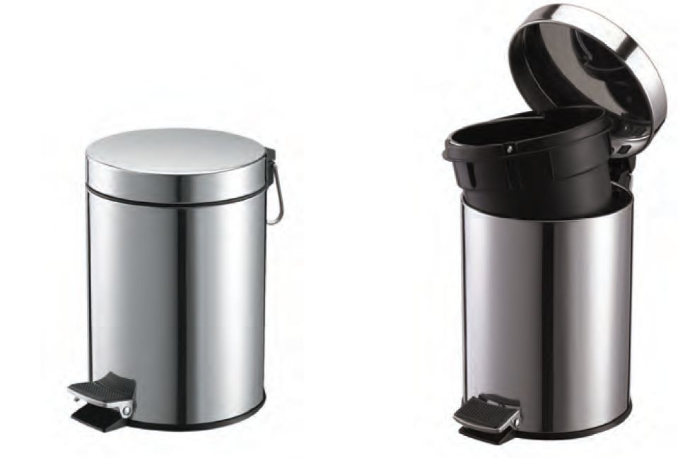 Stella Standard secchio della spazzatura 12 l acciaio 20.012