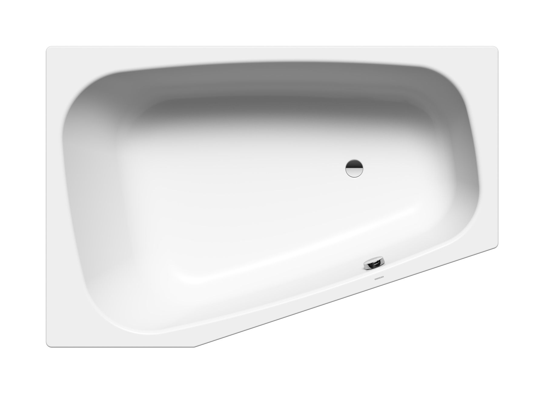 Kaldewei Plaza Duo vasca da bagno angolare 180x120 cm sinistra bianco 237200013001
