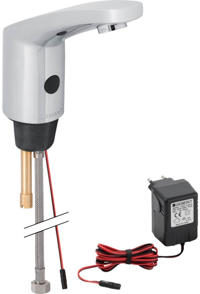 Geberit 185 rubinetto d'arresto per lavabo verticale elettronico cromo 116.135.21.1
