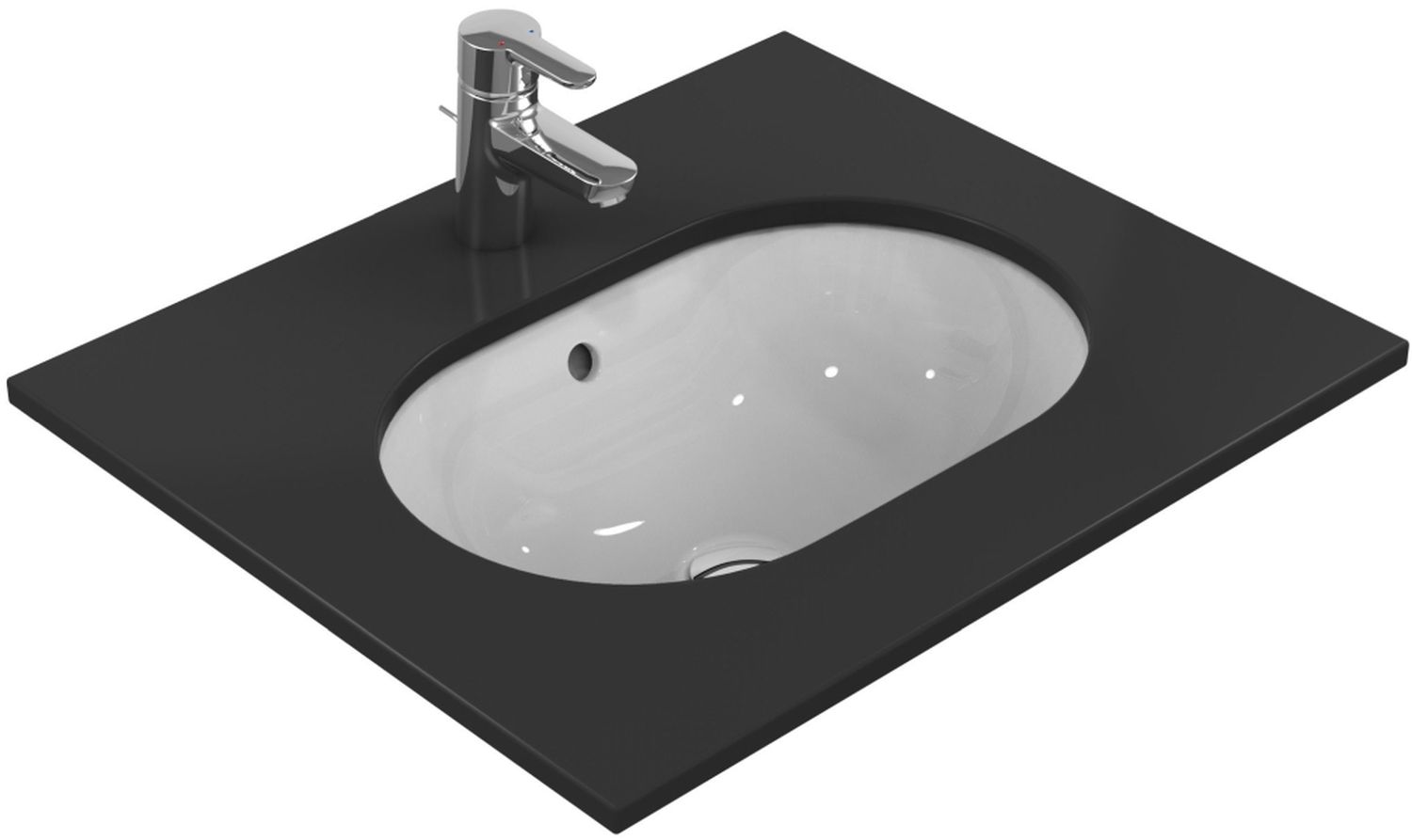 Ideal Standard Connect lavabo 41.5x28.5 cm ovale sottopiano bianco E504601