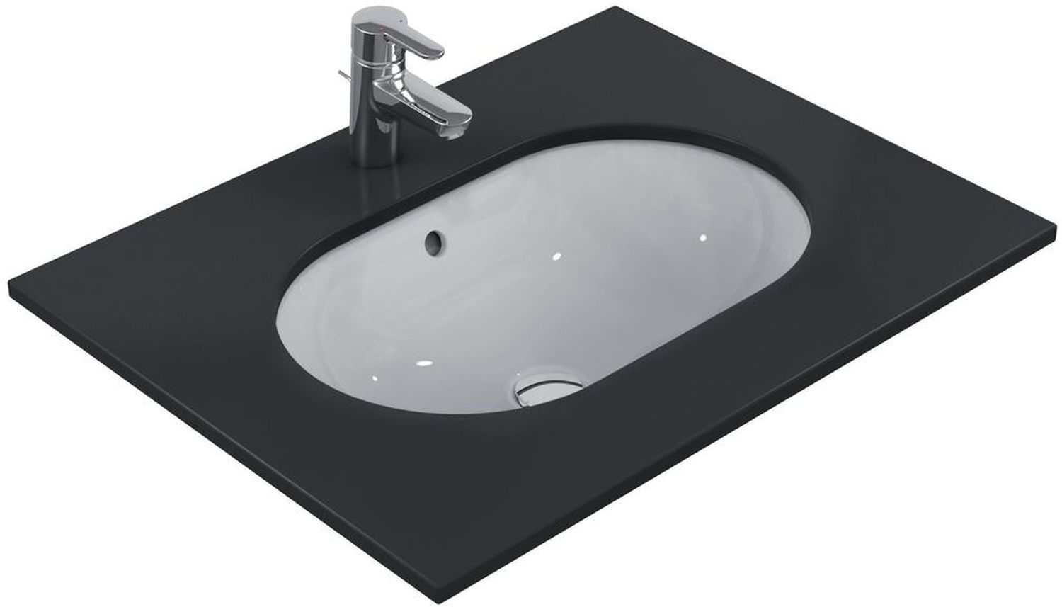 Ideal Standard Connect lavabo 54.4x33.5 cm ovale sottopiano bianco E505001