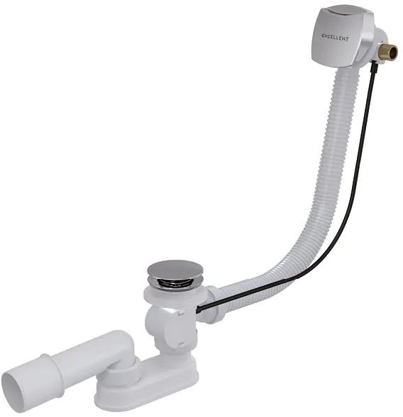 Excellent Square sifone per vasca da bagno cromo AREX.1865CR
