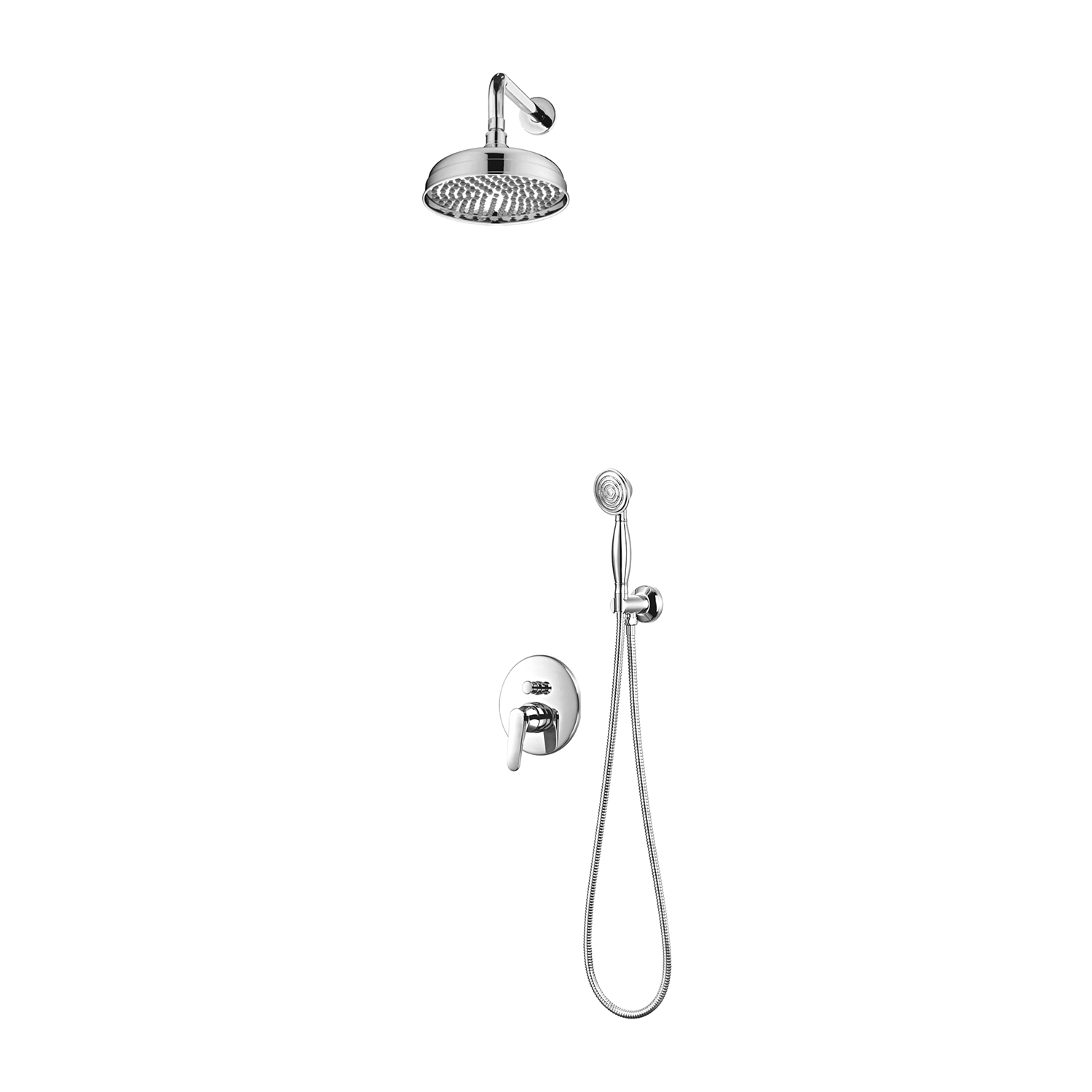 Omnires Art Deco set doccia da incasso con soffione cromo SYSAD25CR