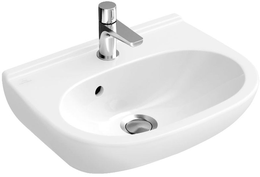 Villeroy & Boch O.Novo lavabo 50x40 cm semicircolare a parete bianco 536051R1