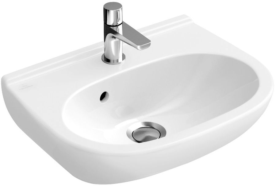 Villeroy & Boch O.Novo lavabo 45x35 cm semicircolare a parete bianco 536046R1