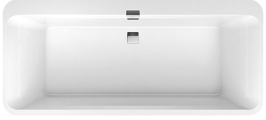 Villeroy & Boch Squaro Edge 12 vasca da bagno rettangolare 180x80 cm bianco UBQ180SQE7DV-01