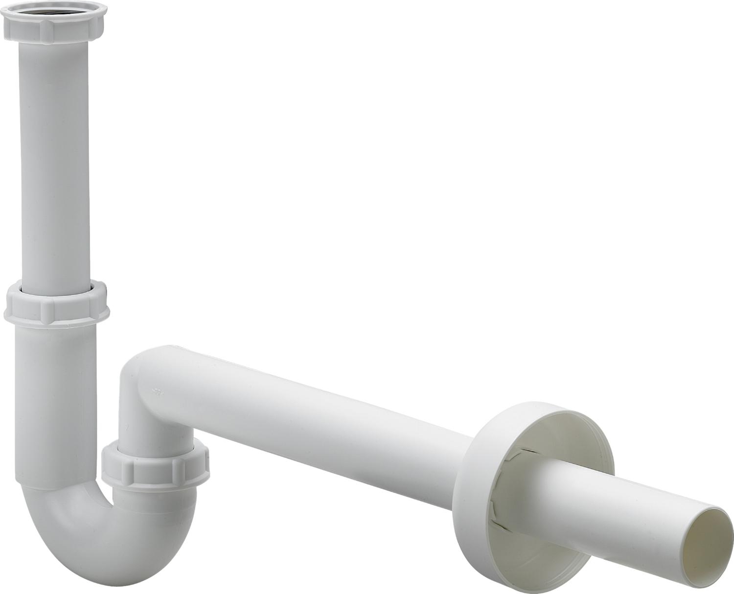 Viega sifone per lavabo a tubo bianco 105952