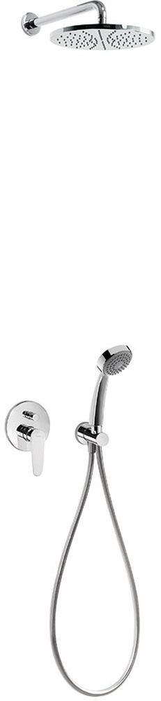 Tres Flat-Tres set doccia da incasso con soffione cromo 204.180.02