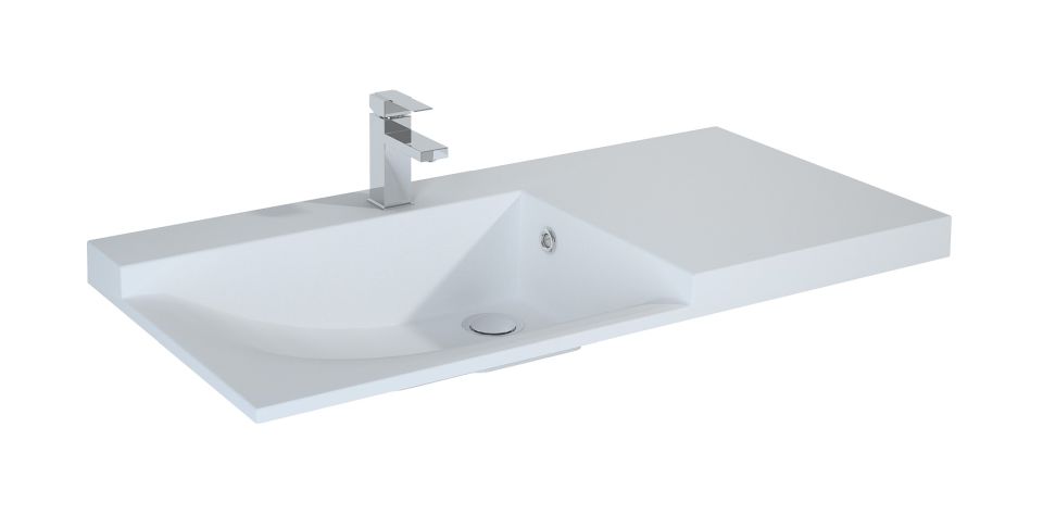 Elita Metis lavabo 92x50 cm rettangolare da mobile bianco lucida RE040900098060