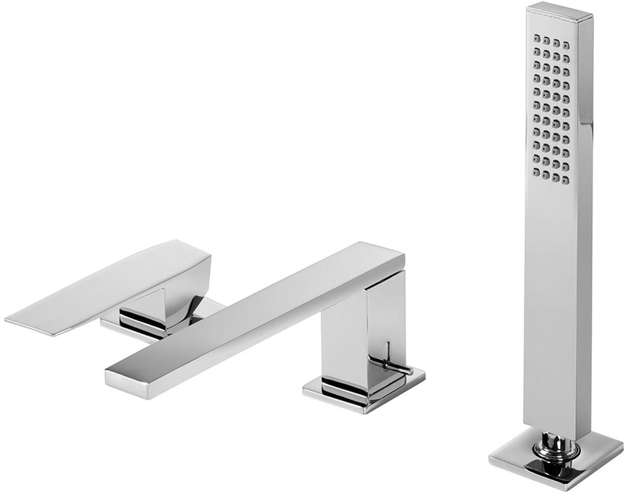 Tres Slim Exclusive rubinetto per vasca e doccia bordo vasca cromo 202.161.03