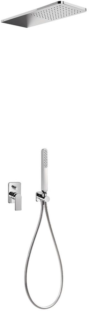 Tres Loft-Tres set doccia da incasso con soffione cromo 200.180.05