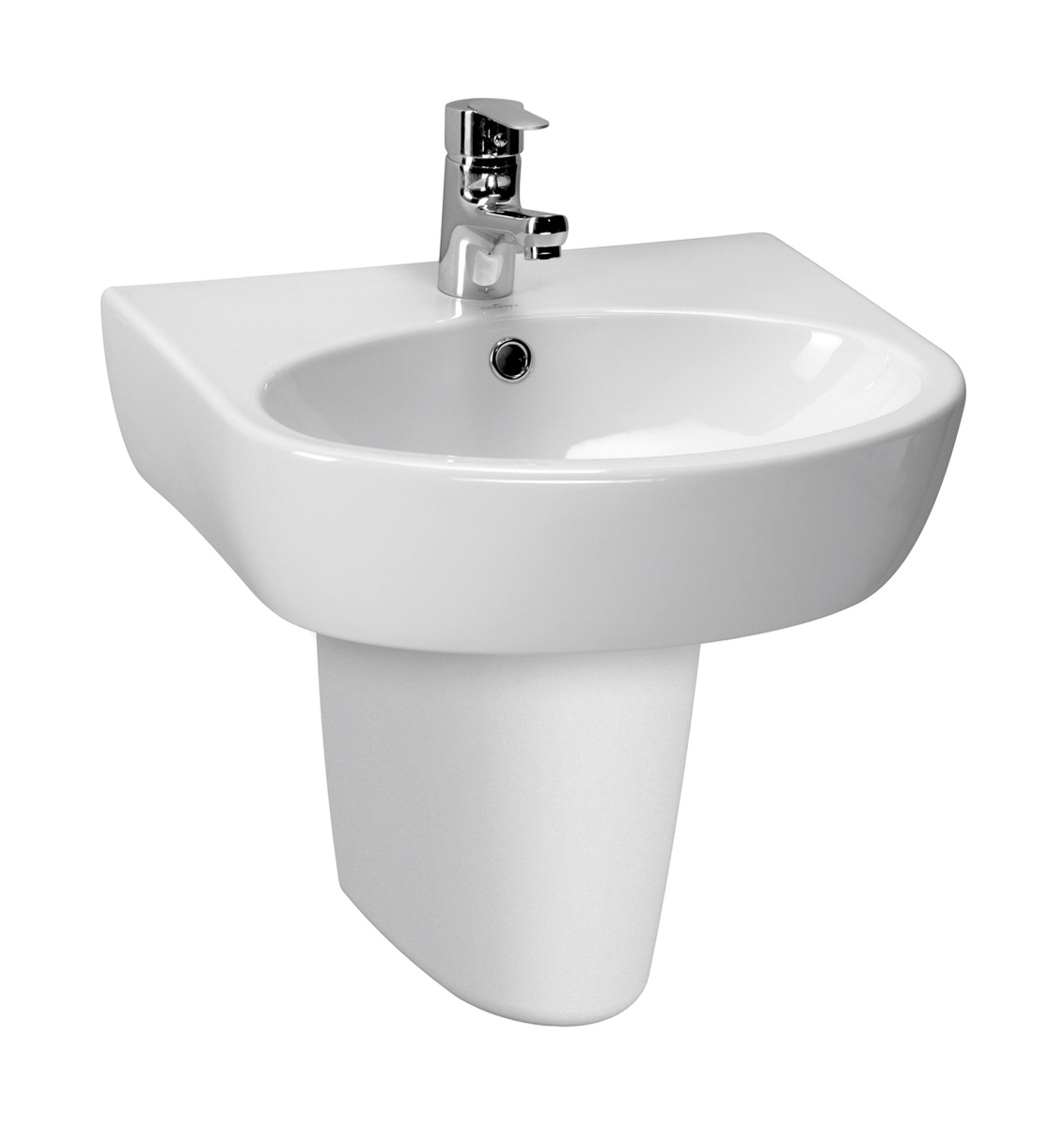 Cersanit Parva lavabo 50x40 cm semicircolare a parete bianco K27-030