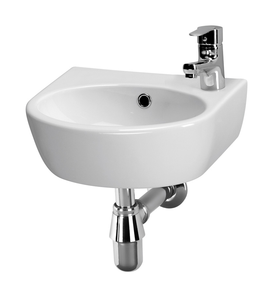 Cersanit Parva lavabo 40x32 cm semicircolare a parete bianco K27-009-P
