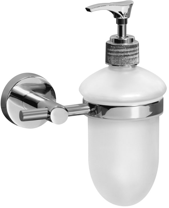 BISK For You dispenser di sapone liquido 150 ml cromo-vetro 01177