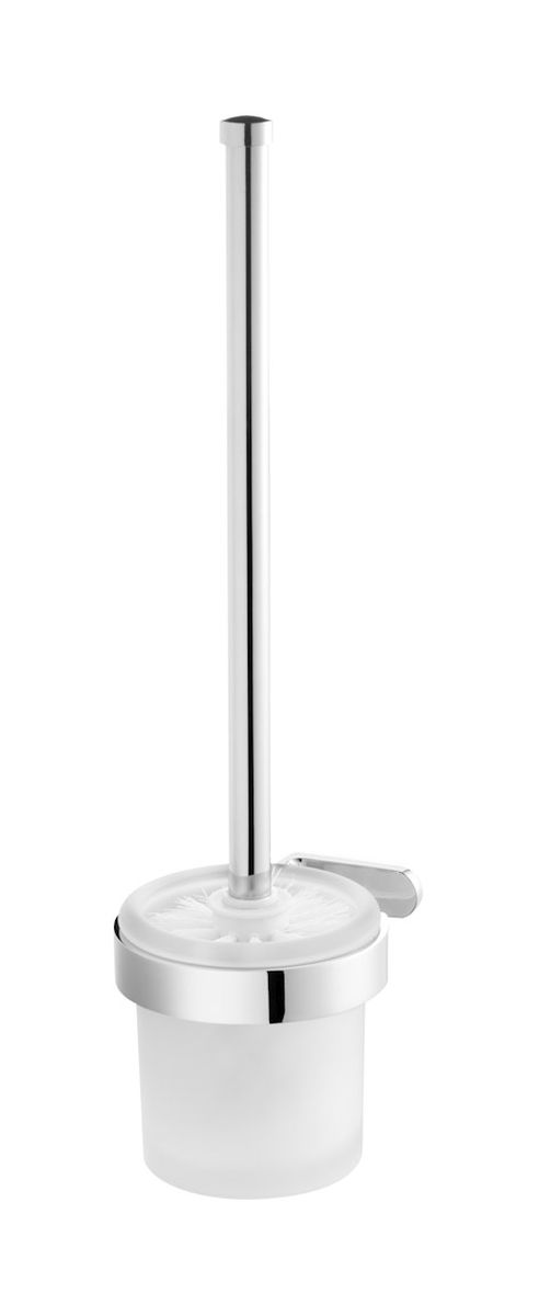 BISK Natura scopino wc avvitato cromo-vetro 04308