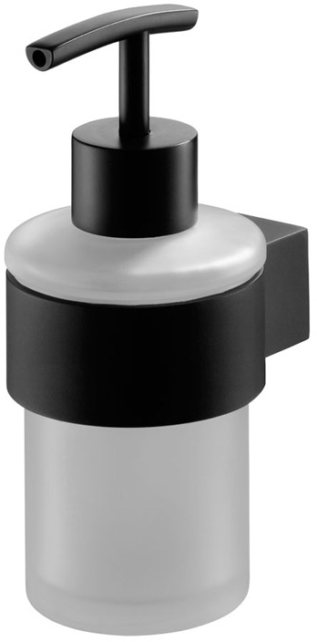 BISK Futura black dispenser di sapone liquido 250 ml nero-vetro 02953
