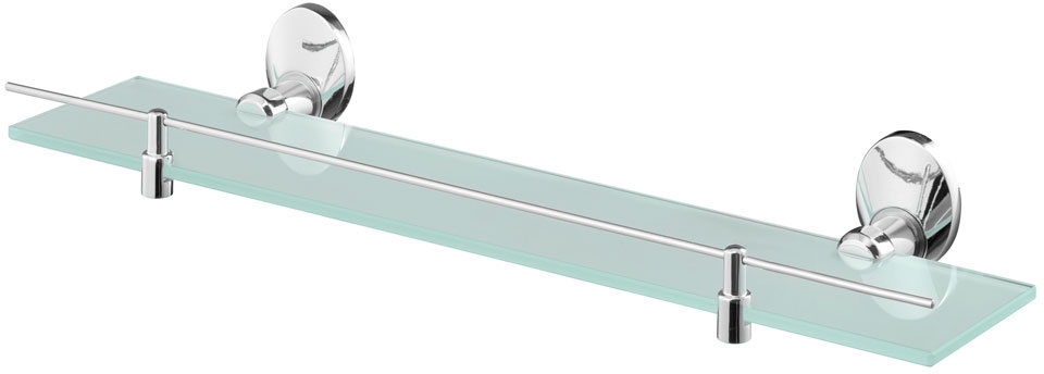 BISK Emotion mensola 50 cm bianco-cromo 03102