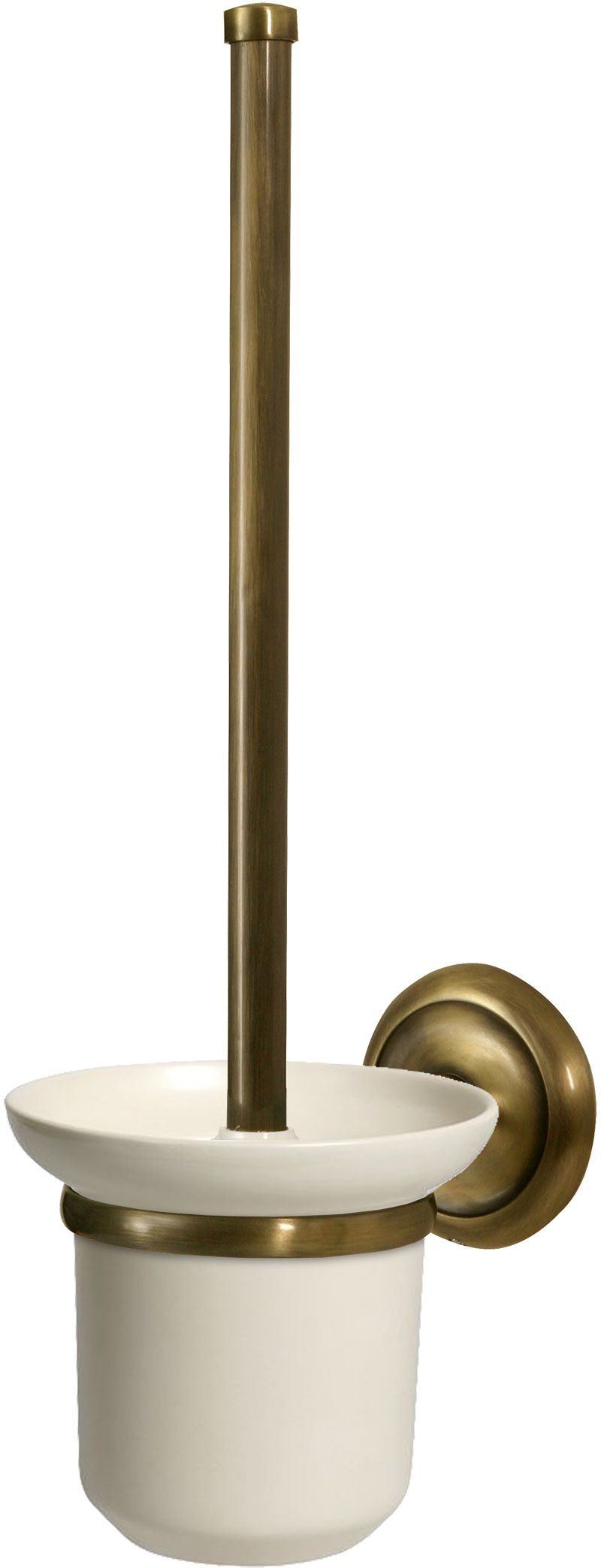 BISK Deco scopino wc avvitato ottone-ceramica 00412